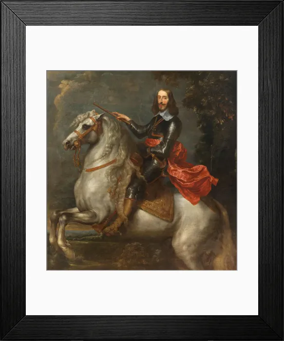 Framed Print : Equestrian portrait of Archduke Leopold Wilhelm of Austria (1614-1662). Creator: Dyck; Sir Anthony van; (Studio of) () Framed Print : Equestrian portrait of Archduke Leopold Wilhelm of Austria (1614-1662). Creator: Dyck; Sir Anthony van; (Studio of) ()