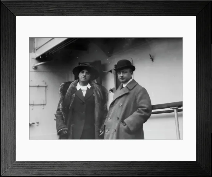 Framed Print : Dr. Alexis Carrel and wife, 1914. Creator: Bain News Service