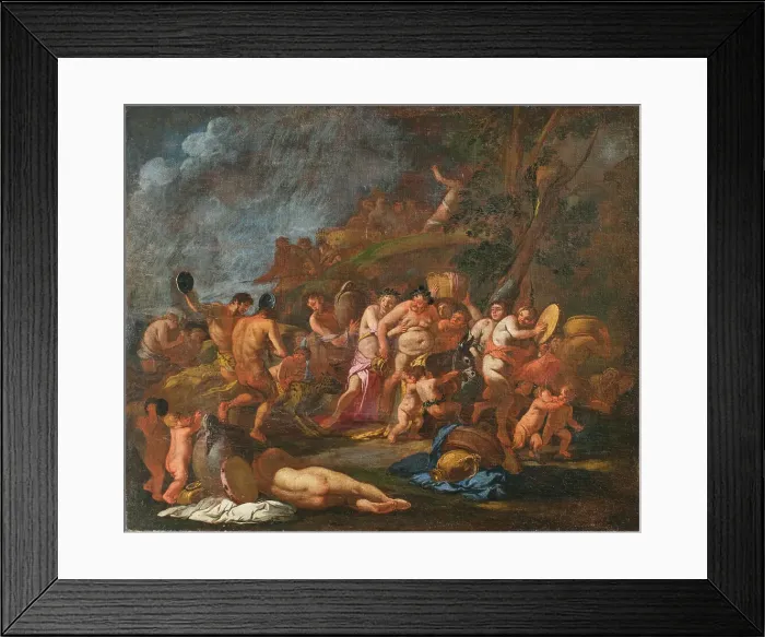 Framed Print : Bacchanalia, Second Half of the 17th cen.. Creator: Carpioni; Giulio (1613-1678) Framed Print : Bacchanalia, Second Half of the 17th cen.. Creator: Carpioni; Giulio (1613-1678)