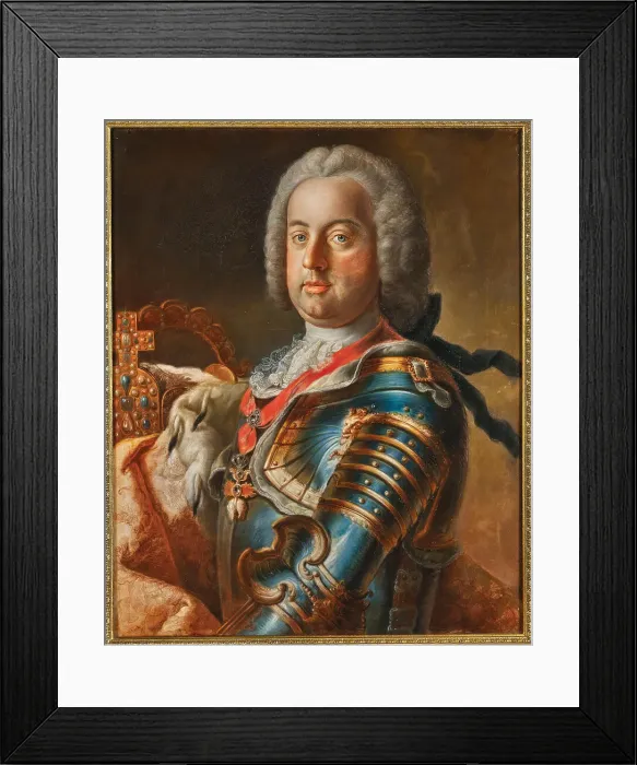 Framed Print : Portrait of Emperor Francis I of Austria (1708-1765), 1743-1745. Creator: Liotard; Jean-Étienne (1702-1789) Framed Print : Portrait of Emperor Francis I of Austria (1708-1765), 1743-1745. Creator: Liotard; Jean-Étienne (1702-1789)