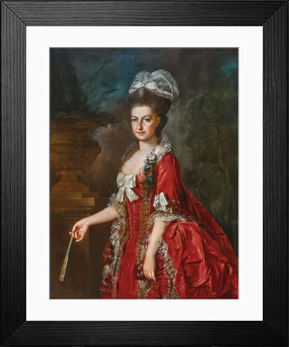 Framed Print : Portrait of Archduchess Maria Christina of Austria (1742-1798), Duchess of Teschen, 1778. Creator: Weikert; Georg (1745-1799) Framed Print : Portrait of Archduchess Maria Christina of Austria (1742-1798), Duchess of Teschen, 1778. Creator: Weikert; Georg (1745-1799)