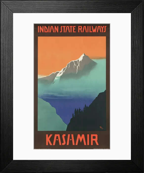 Framed Print : Kashmir. Indian State Railways, 1930s. Creator: Tait; Gerald George Wynne Trevredyn (1891-1954) Framed Print : Kashmir. Indian State Railways, 1930s. Creator: Tait; Gerald George Wynne Trevredyn (1891-1954)