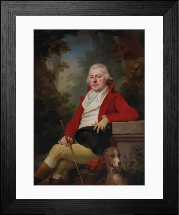Framed Print : Portrait of Count Alexei Andreyevich Golitsyn (1767-1800) with a greyhound, 1795. Creator: Kreutzinger; Joseph (1757-1829) Framed Print : Portrait of Count Alexei Andreyevich Golitsyn (1767-1800) with a greyhound, 1795. Creator: Kreutzinger; Joseph (1757-1829)
