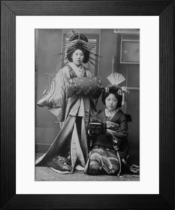 Framed Print : Japanese prostitutes, between c1915 and c1920. Creator: Bain News Service Framed Print : Japanese prostitutes, between c1915 and c1920. Creator: Bain News Service