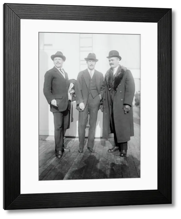 Framed Print : E. Cowdin, N. Prince, Wm. Thaw, between c1910 and c1915. Creator: Bain News Service Framed Print : E. Cowdin, N. Prince, Wm. Thaw, between c1910 and c1915. Creator: Bain News Service