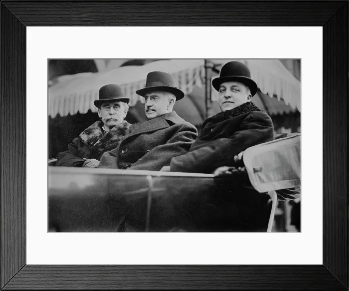 Framed Print : R.E. Peary -- G.L. Crosman -- W.M. Ingraham, between c1910 and c1920. Creator: Bain News Service Framed Print : R.E. Peary -- G.L. Crosman -- W.M. Ingraham, between c1910 and c1920. Creator: Bain News Service