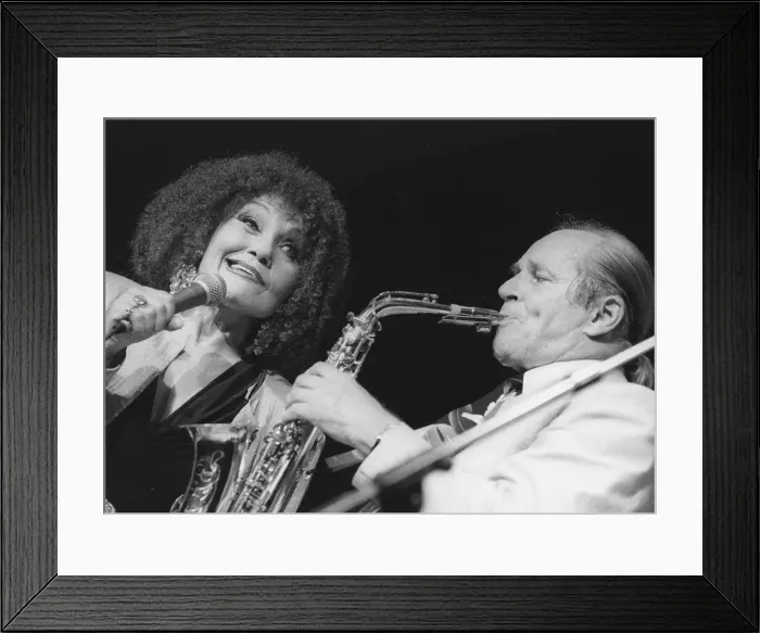 Framed Print : Cleo Laine and John Dankworth, Dankworth Generation Band, Brecon, 1995. Creator: Brian Foskett Framed Print : Cleo Laine and John Dankworth, Dankworth Generation Band, Brecon, 1995. Creator: Brian Foskett