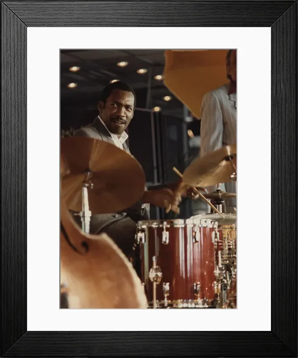 Framed Print : Alvin Queen, Jazz Inn Party, Nordwijk, Netherlands, 1989. Creator: Brian Foskett Framed Print : Alvin Queen, Jazz Inn Party, Nordwijk, Netherlands, 1989. Creator: Brian Foskett