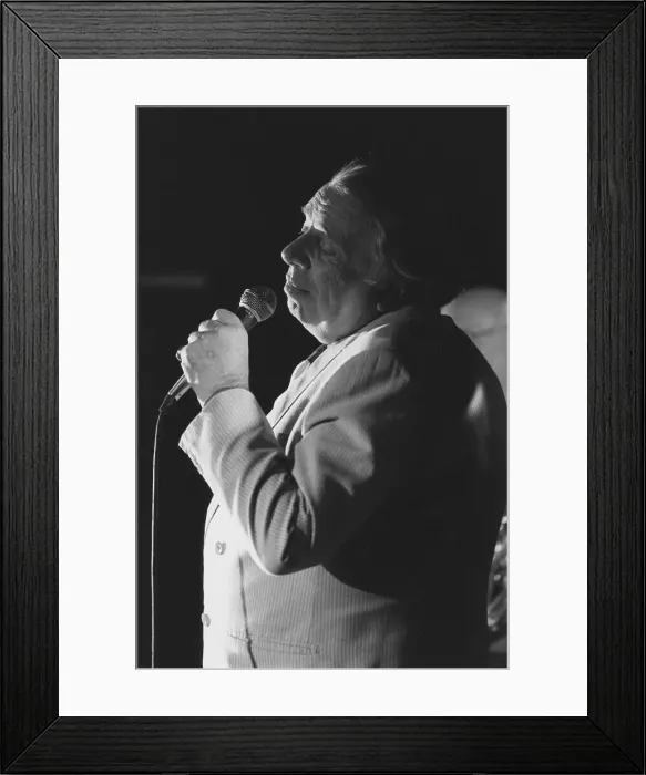 Framed Print : George Melly, Soho Jazz Festival, London, 1993. Creator: Brian Foskett Framed Print : George Melly, Soho Jazz Festival, London, 1993. Creator: Brian Foskett