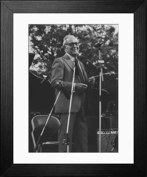 Framed Print : Benny Goodman, Capital Radio Jazz Festival, Knebworth, 1982. Creator: Brian Foskett Framed Print : Benny Goodman, Capital Radio Jazz Festival, Knebworth, 1982. Creator: Brian Foskett