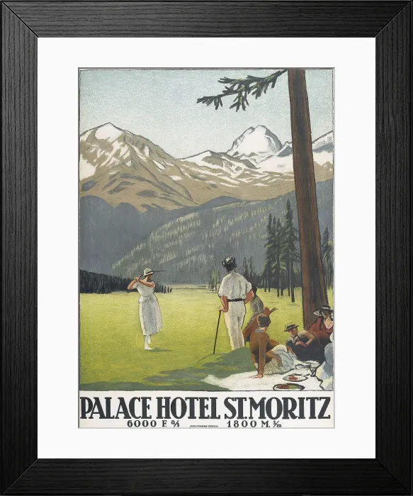 Framed Print : Palace Hotel St. Moritz, 1921. Creator: Cardinaux; Emil (1877-1936) Framed Print : Palace Hotel St. Moritz, 1921. Creator: Cardinaux; Emil (1877-1936)