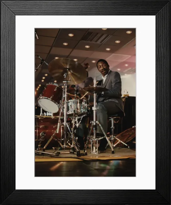 Framed Print : Alvin Queen, Jazz Inn Party, Nordwijk, Netherlands, 1989. Creator: Brian Foskett Framed Print : Alvin Queen, Jazz Inn Party, Nordwijk, Netherlands, 1989. Creator: Brian Foskett