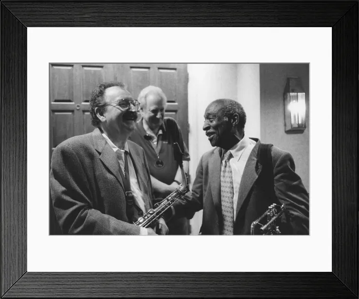 Framed Print : Jerry Dodgion and Joe Wilder, The March of Jazz, Clearwater Beach, Florida, 2000. Creator: Brian Foskett Framed Print : Jerry Dodgion and Joe Wilder, The March of Jazz, Clearwater Beach, Florida, 2000. Creator: Brian Foskett