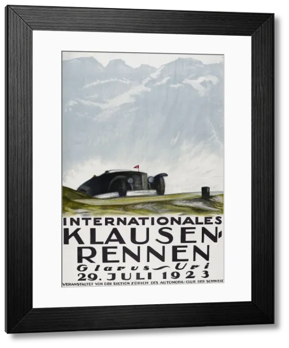 Framed Print : The 1923 Klausenrennen, 1923. Creator: Trieb; Anton (1883-1954) Framed Print : The 1923 Klausenrennen, 1923. Creator: Trieb; Anton (1883-1954)