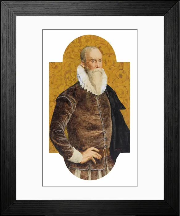 Framed Print : Portrait of Ambroise Paré (1510-1590), 1876. Creator: Anker; Albert (1831-1910) Framed Print : Portrait of Ambroise Paré (1510-1590), 1876. Creator: Anker; Albert (1831-1910)
