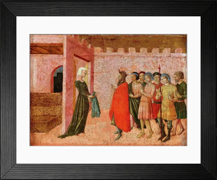 Framed Print : Scene from the life of Saint Margaret of Antioch, 15th century. Creator: Anonymous () Framed Print : Scene from the life of Saint Margaret of Antioch, 15th century. Creator: Anonymous ()