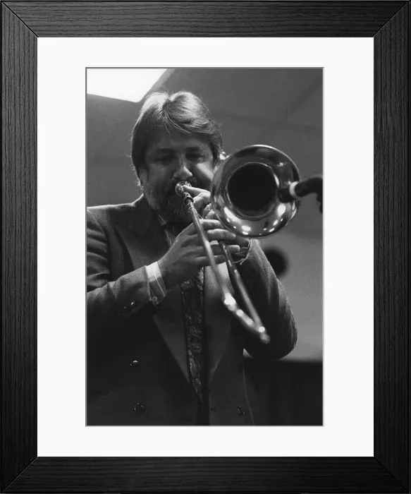 Framed Print : Jiggs Whigham, Kenton Rendezvous, Daventry, England, 1994. Creator: Brian Foskett Framed Print : Jiggs Whigham, Kenton Rendezvous, Daventry, England, 1994. Creator: Brian Foskett