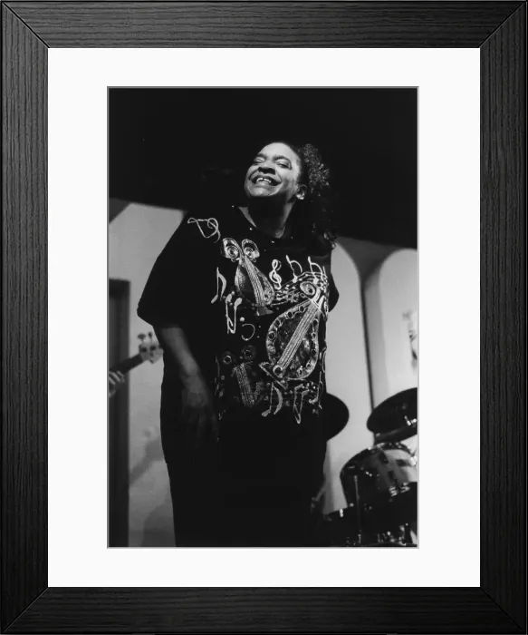 Framed Print : Angela Brown, 100 Club, London, 1993. Creator: Brian Foskett Framed Print : Angela Brown, 100 Club, London, 1993. Creator: Brian Foskett