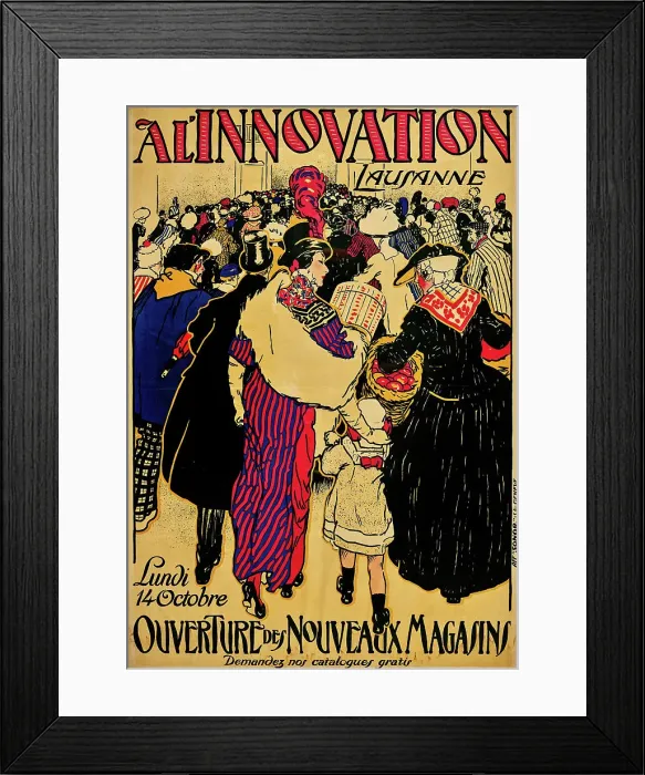 Framed Print : Innovation Lausanne, 1907. Creator: Anonymous () Framed Print : Innovation Lausanne, 1907. Creator: Anonymous ()