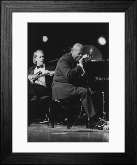 Framed Print : Oscar Peterson, North Sea Jazz Festival, Netherlands, 1995. Creator: Brian Foskett Framed Print : Oscar Peterson, North Sea Jazz Festival, Netherlands, 1995. Creator: Brian Foskett