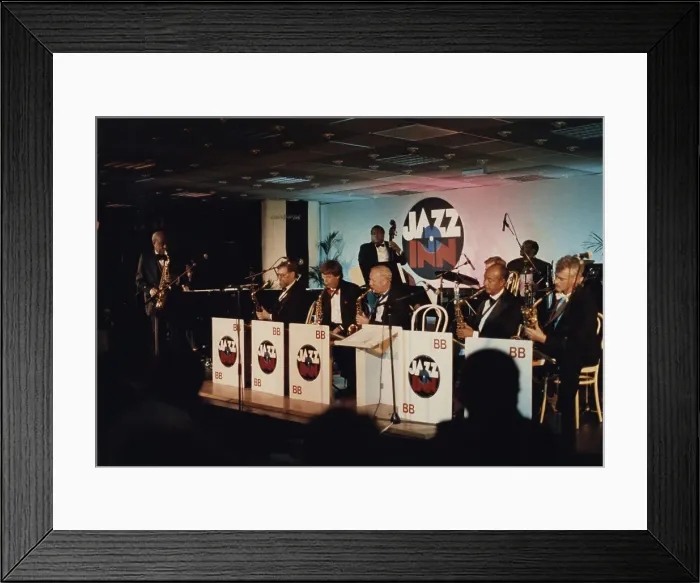Framed Print : Benny Carter and Big Band, Jazz Inn Party, Nordwijk, Netherlands, 1989. Creator: Brian Foskett Framed Print : Benny Carter and Big Band, Jazz Inn Party, Nordwijk, Netherlands, 1989. Creator: Brian Foskett
