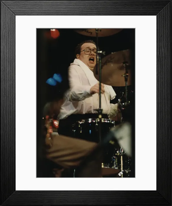 Framed Print : Duffy Jackson, North Sea Jazz Festival, Netherlands 1992. Creator: Brian Foskett Framed Print : Duffy Jackson, North Sea Jazz Festival, Netherlands 1992. Creator: Brian Foskett
