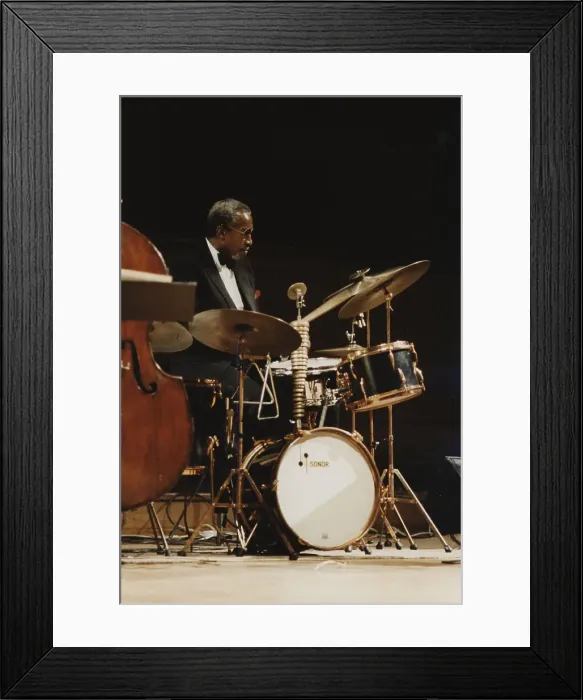 Framed Print : Connie Kay, Royal Festival Hall, London, 1989. Creator: Brian Foskett Framed Print : Connie Kay, Royal Festival Hall, London, 1989. Creator: Brian Foskett