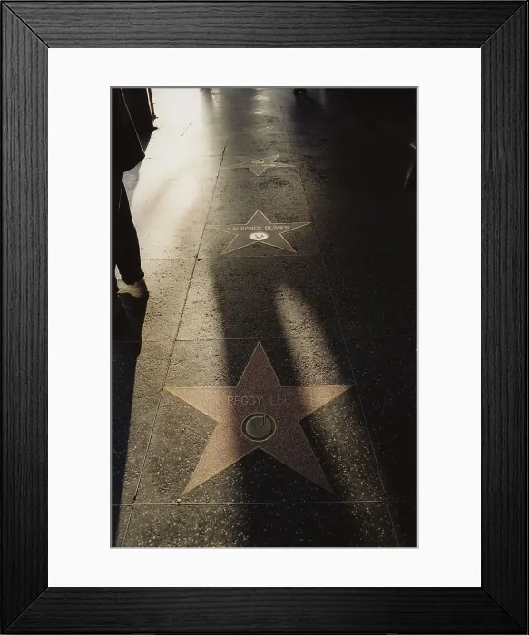 Framed Print : Hollywood walk of Fame, Peggy Lee, 2000. Creator: Brian Foskett Framed Print : Hollywood walk of Fame, Peggy Lee, 2000. Creator: Brian Foskett
