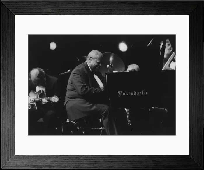 Framed Print : Oscar Peterson, North Sea Jazz Festival, Netherlands, 1995. Creator: Brian Foskett Framed Print : Oscar Peterson, North Sea Jazz Festival, Netherlands, 1995. Creator: Brian Foskett