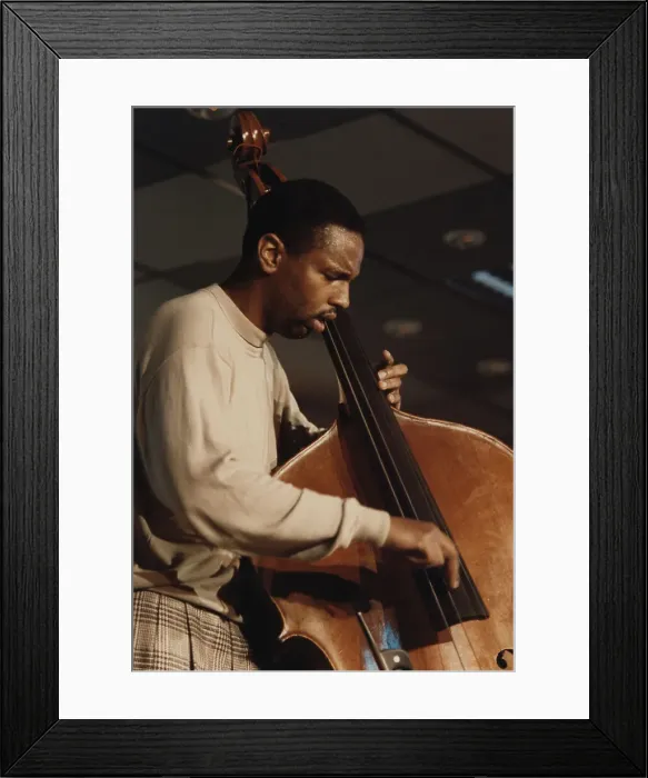 Framed Print : Bob Hurst, Jazz Inn Party, Nordwijk, Netherlands, 1989. Creator: Brian Foskett Framed Print : Bob Hurst, Jazz Inn Party, Nordwijk, Netherlands, 1989. Creator: Brian Foskett
