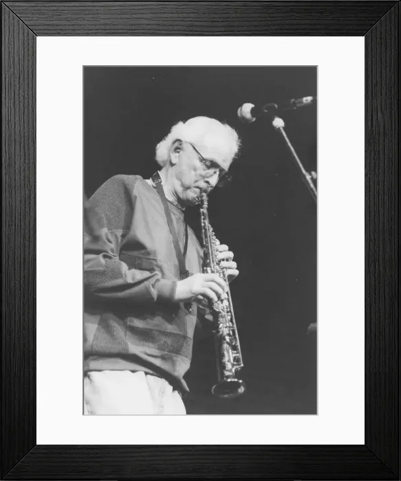 Framed Print : Jimmy Guiffre, The Junction, Cambridge, 1992. Creator: Brian Foskett Framed Print : Jimmy Guiffre, The Junction, Cambridge, 1992. Creator: Brian Foskett