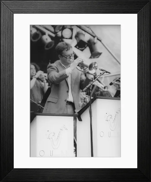 Framed Print : Mark Armstrong, Oxford University Big Band, North Sea Jazz Festival, Rotterdam, Netherlands, 2009. Creator: Brian Foskett Framed Print : Mark Armstrong, Oxford University Big Band, North Sea Jazz Festival, Rotterdam, Netherlands, 2009. Creator: Brian Foskett