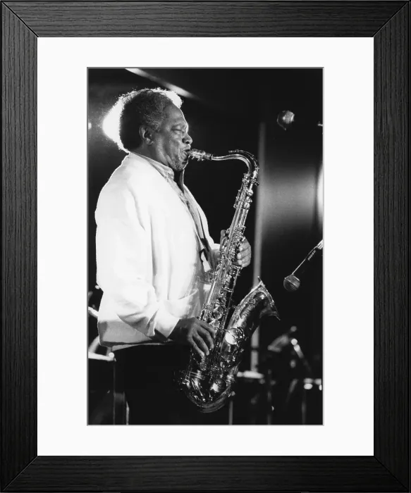 Framed Print : Illinois Jacquet, North Sea Jazz Festival, Netherlands, 1992. Creator: Brian Foskett Framed Print : Illinois Jacquet, North Sea Jazz Festival, Netherlands, 1992. Creator: Brian Foskett