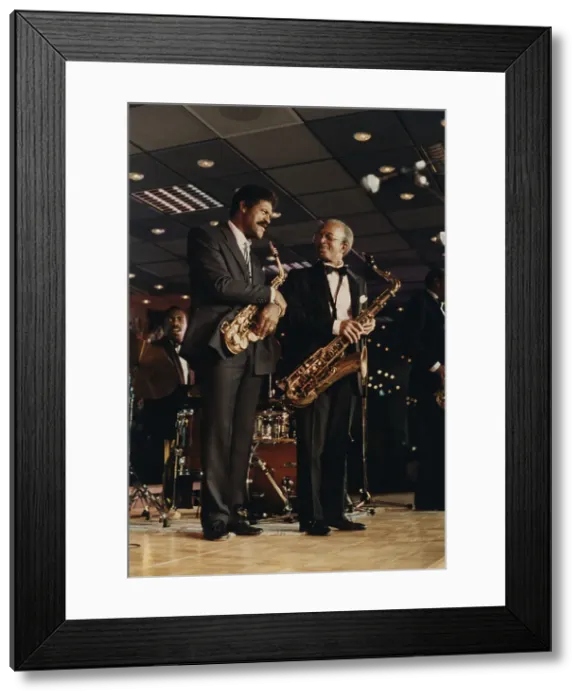 Framed Print : Charles McPherson and Jimmy Heath, Jazz Inn Party, Nordwijk, Netherlands, 1989. Creator: Brian Foskett Framed Print : Charles McPherson and Jimmy Heath, Jazz Inn Party, Nordwijk, Netherlands, 1989. Creator: Brian Foskett