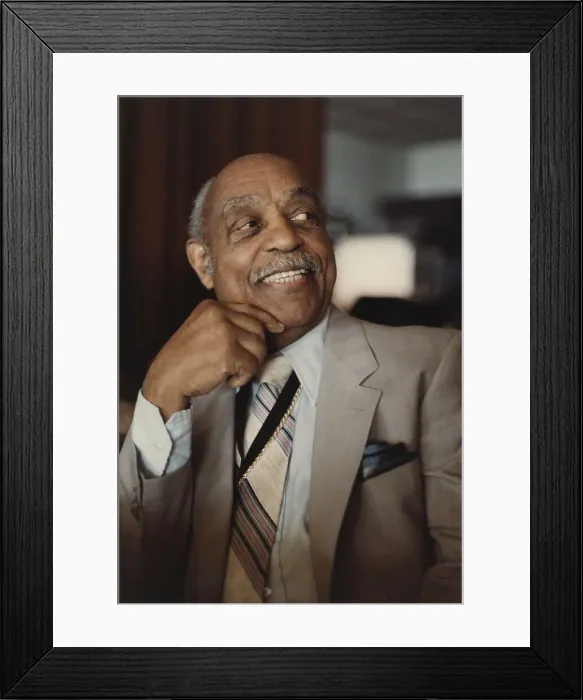 Framed Print : Benny Carter, Jazz Inn Party 89 Nordwijk, Netherlands, 1989. Creator: Brian Foskett