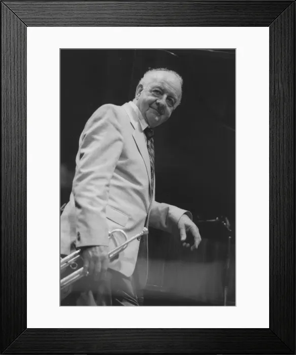 Framed Print : Kenny Baker, Norwich Jazz Festival, England, 1991. Creator: Brian Foskett Framed Print : Kenny Baker, Norwich Jazz Festival, England, 1991. Creator: Brian Foskett