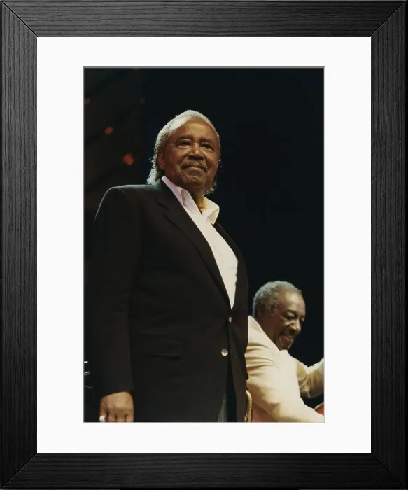 Framed Print : Harry Sweets Edison, Milt Hinton, Benny Carter's Swing America, North Sea Jazz Festival, 1991. Creator: Brian Foskett Framed Print : Harry Sweets Edison, Milt Hinton, Benny Carter's Swing America, North Sea Jazz Festival, 1991. Creator: Brian Foskett