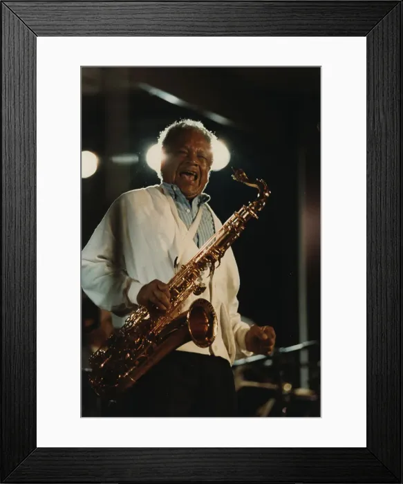 Framed Print : Illinois Jacquet, North Sea Jazz Festival, Netherlands, 1992. Creator: Brian Foskett Framed Print : Illinois Jacquet, North Sea Jazz Festival, Netherlands, 1992. Creator: Brian Foskett