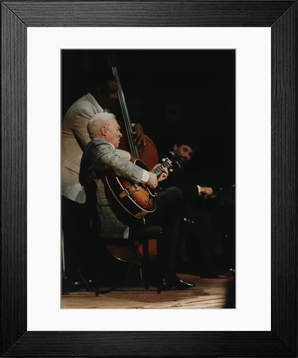Framed Print : Herb Ellis and Ray Brown, c1990. Creator: Brian Foskett
