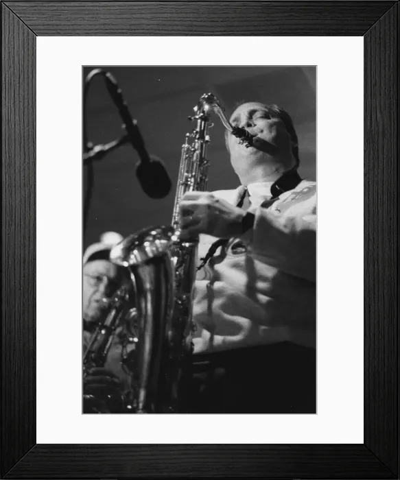 Framed Print : Ken Peplowski, The March of Jazz, Clearwater Beach, Florida, 2000. Creator: Brian Foskett Framed Print : Ken Peplowski, The March of Jazz, Clearwater Beach, Florida, 2000. Creator: Brian Foskett