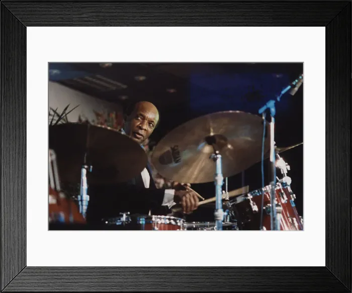 Framed Print : Ed Thigpen, Jazz Inn Party, Nordwijk, Netherlands, 1989. Creator: Brian Foskett Framed Print : Ed Thigpen, Jazz Inn Party, Nordwijk, Netherlands, 1989. Creator: Brian Foskett