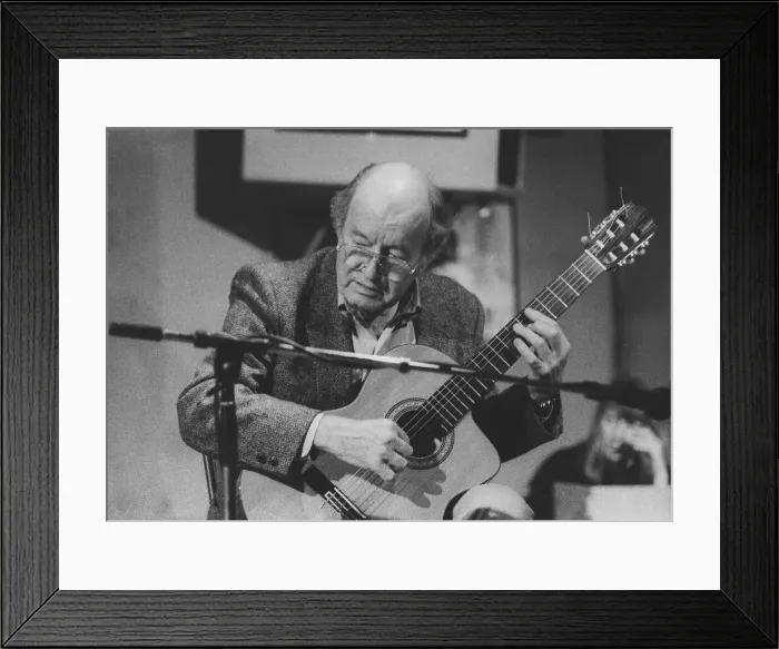 Framed Print : Charlie Byrd, (Great Guitars), 100 Club, London, 1988. Creator: Brian Foskett Framed Print : Charlie Byrd, (Great Guitars), 100 Club, London, 1988. Creator: Brian Foskett