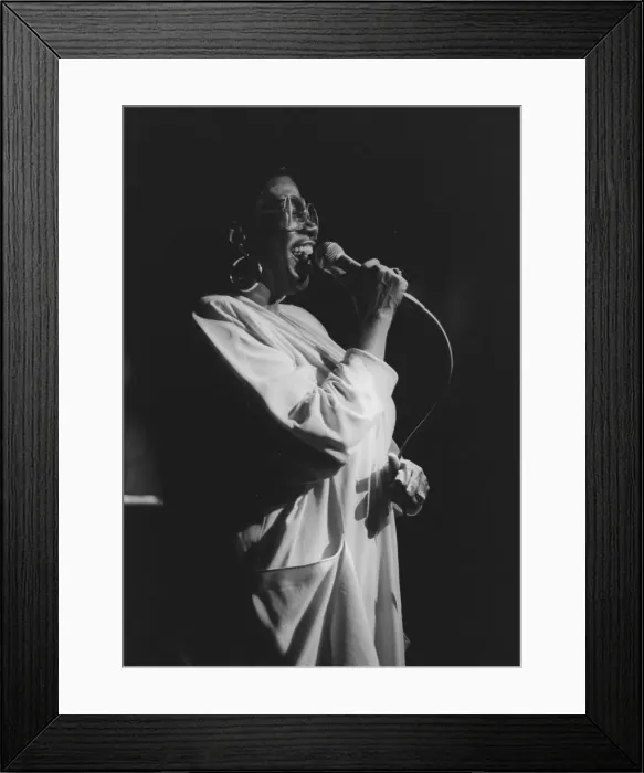 Framed Print : Irene Reid, Count Basie Orchestra, London 1990. Creator: Brian Foskett Framed Print : Irene Reid, Count Basie Orchestra, London 1990. Creator: Brian Foskett