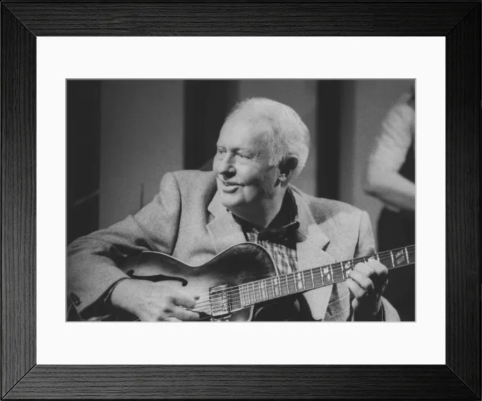 Framed Print : Herb Ellis, (Great Guitars), 100 Club, London, 1988. Creator: Brian Foskett Framed Print : Herb Ellis, (Great Guitars), 100 Club, London, 1988. Creator: Brian Foskett