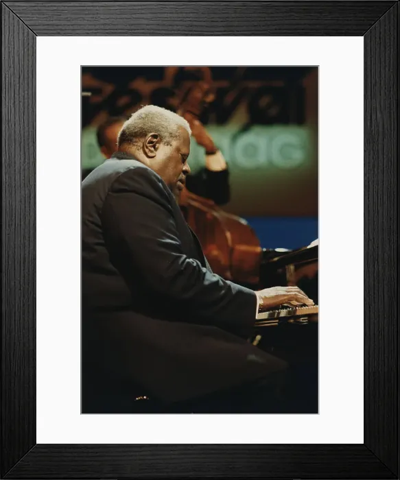 Framed Print : Oscar Peterson, North Sea Jazz Festival, Netherlands, 1991. Creator: Brian Foskett Framed Print : Oscar Peterson, North Sea Jazz Festival, Netherlands, 1991. Creator: Brian Foskett