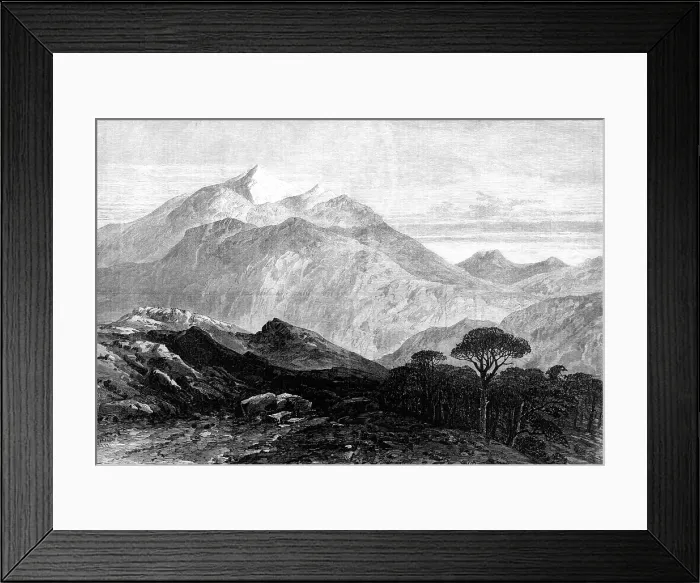 Framed Print : Mount Pentelicus, from the height above Marathon, near the haunt of the Greek brigands, 1870. Creator: Unknown Framed Print : Mount Pentelicus, from the height above Marathon, near the haunt of the Greek brigands, 1870. Creator: Unknown