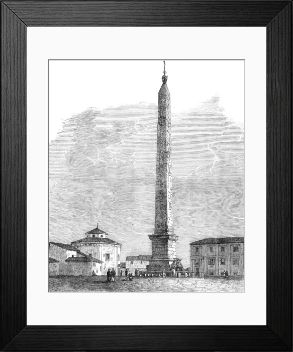 Framed Print : The Obelisk of the Lateran at Rome, 1870. Creator: Unknown Framed Print : The Obelisk of the Lateran at Rome, 1870. Creator: Unknown