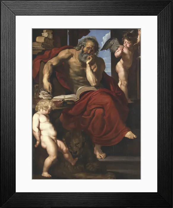 Framed Print : Saint Jerome in his Study, 1608-1609. Creator: Rubens; Pieter Paul (1577-1640) Framed Print : Saint Jerome in his Study, 1608-1609. Creator: Rubens; Pieter Paul (1577-1640)