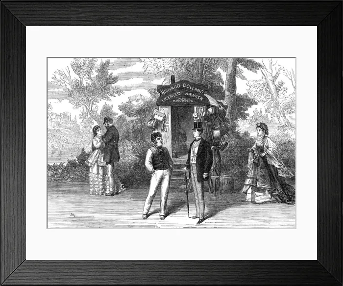 Framed Print : Scene from Uncle Dick's Darling, at the Gaiety Theatre, 1870. Creator: Unknown Framed Print : Scene from Uncle Dick's Darling, at the Gaiety Theatre, 1870. Creator: Unknown