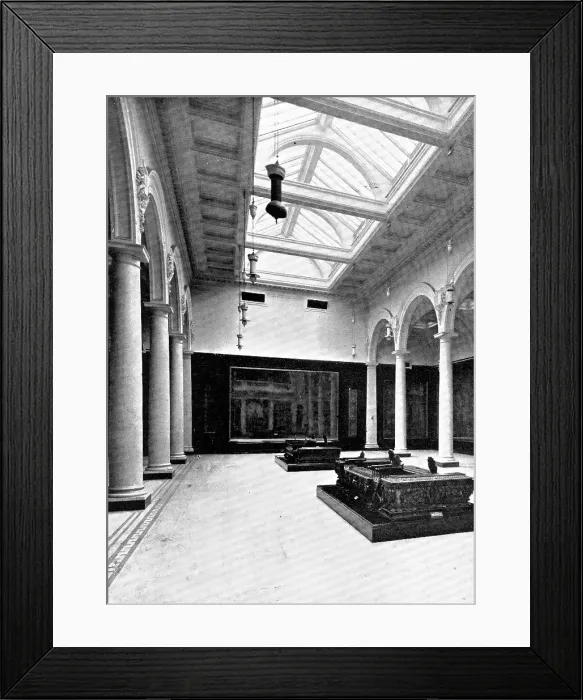 Framed Print : The Victoria and Albert Museum: the east central (Tapestry) court... 1909. Creator: Clarke & Hyde Framed Print : The Victoria and Albert Museum: the east central (Tapestry) court... 1909. Creator: Clarke & Hyde